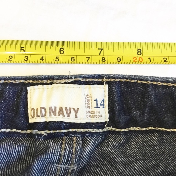 Old Navy Girl’s Jean Skirt, Raw Hem, Sz14. Used - Picture 3 of 3